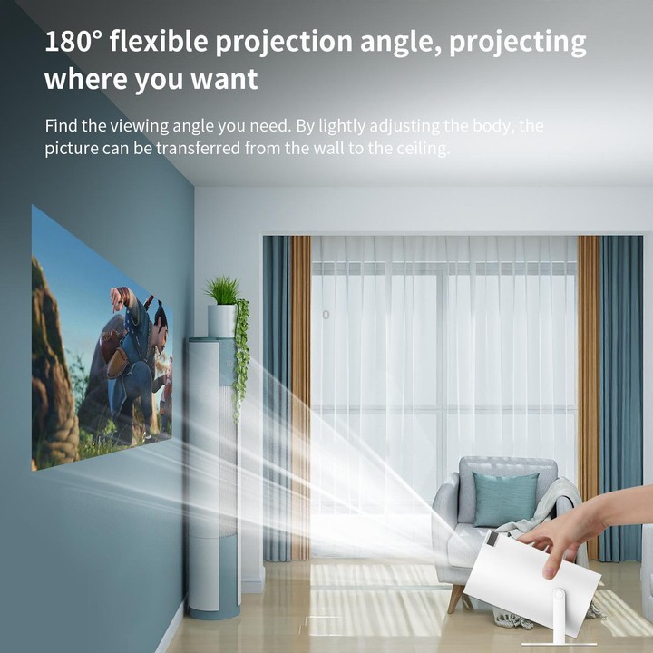 HY300 Game Projector Android 11 System With Wireless Gaming Controller 720P Home Theater(UK Plug)