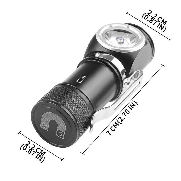 LED Flashlight Rechargeable Portable Multifunctional With Magnetic Headlight(6603)