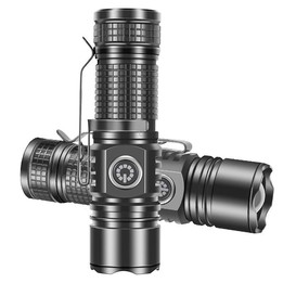 Mini TYPE-C Rechargeable White Laser LED Strong Light Long-Range Flashlight(Without Battery)
