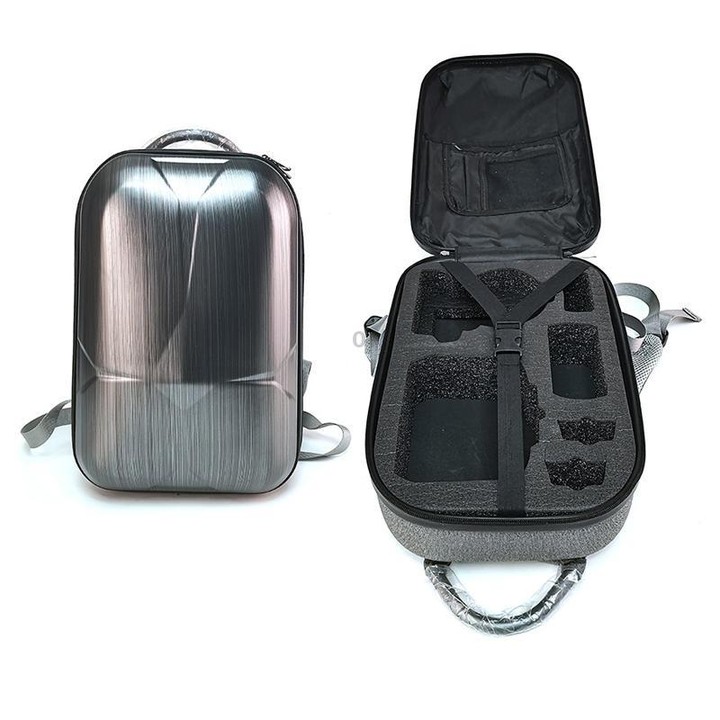 For DJI Flip Free Fly More Combo PC Hard Shell Backpack Drone Protection Box(Brushed)