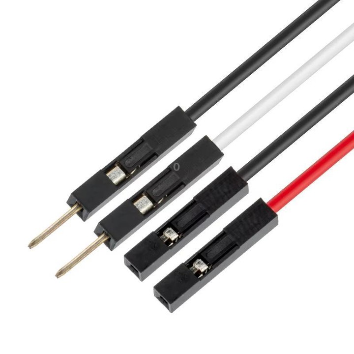 SMA Male To Dual DuPont Female RG316 RF Test Extension Adapter Cable(0.5m)