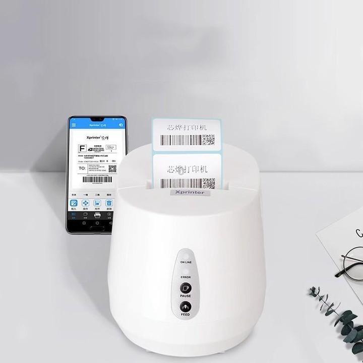 Xprinter XP-237B Barcode QR Code Supermarket Receipt Label Thermal Printer, Spec: USB+BT(US Plug)