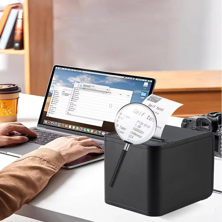 Xprinter XP-80T 80mm QR Code Supermarket Receipt Label Thermal Printer, Spec: USB(EU Plug)