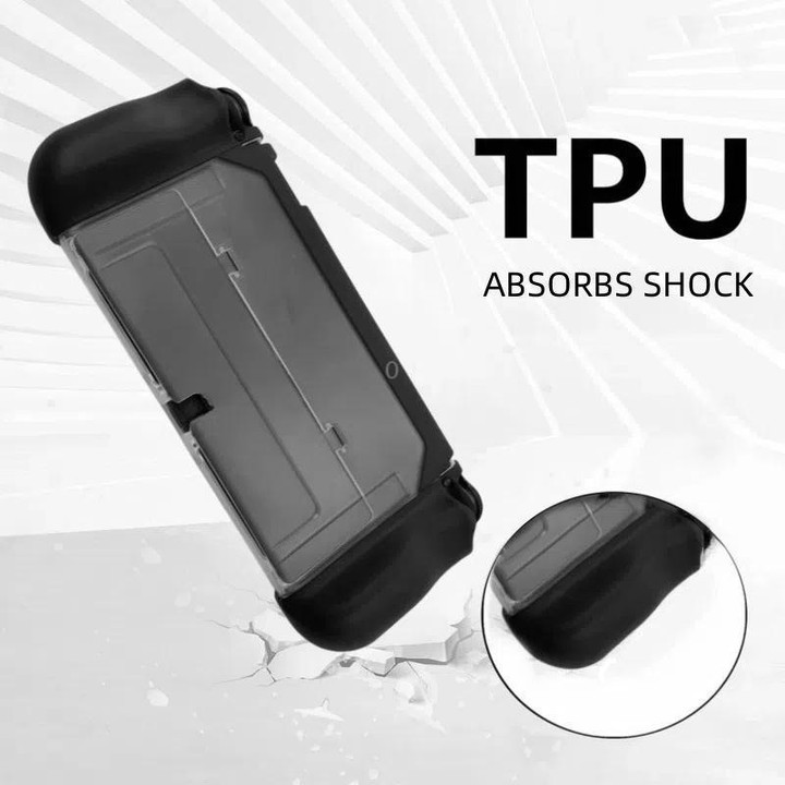 For Nintendo Switch OLED / Joy-Con 2 In 1 Protective Case TPU Cover Support(White)