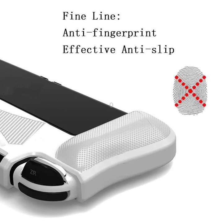 For Switch OLED Console TPU Protective Cover Integrated Shell With 2 Game Card Slots(White)