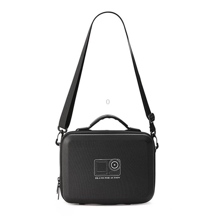 BKANO For DJI Osmo Action 3 / 4 / 5 Pro Sports Camera Storage Bag Portable Protective Bag Case(Black)