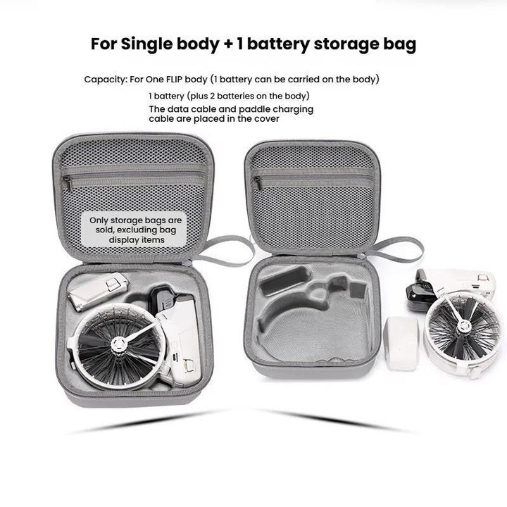 BKANO For DJI Flip Body Storage Bag Portable Waterproof Storage Case Hard Case Handbag
