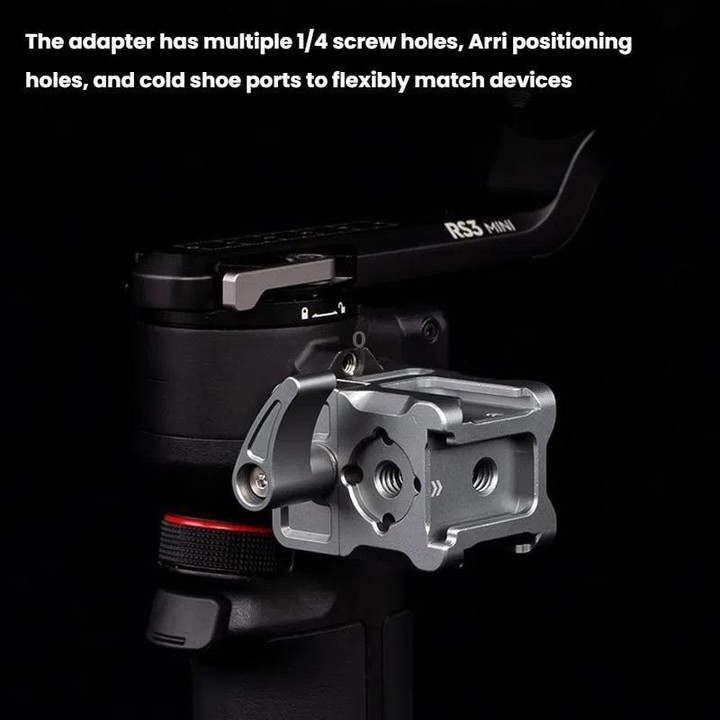 For DJI Ronin Series Stabilizer XILETU Quick Release NATO Clamp Cold Shoe Adapter