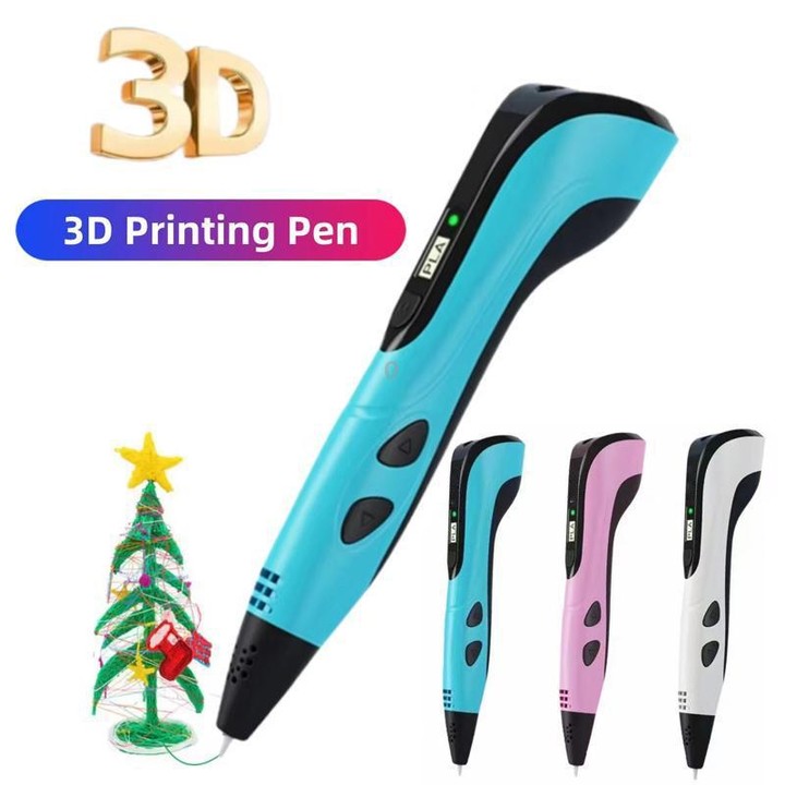 3D Printing Pen Kids Education Drawing DIY Doodle Stereoscopic Drawing 3D Pen(Pink)