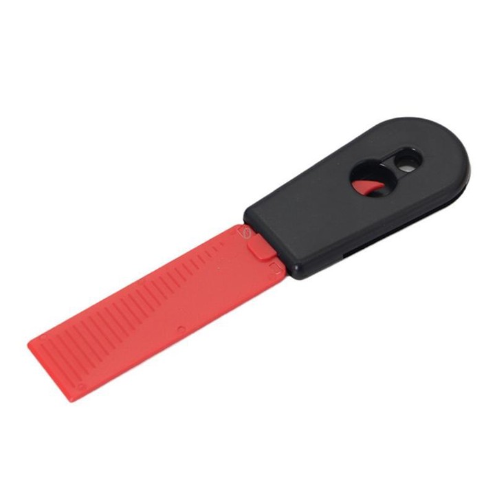 2 In 1 Cleaning Scraper Sticker Tool Household Cleaning Scrubber(Red)