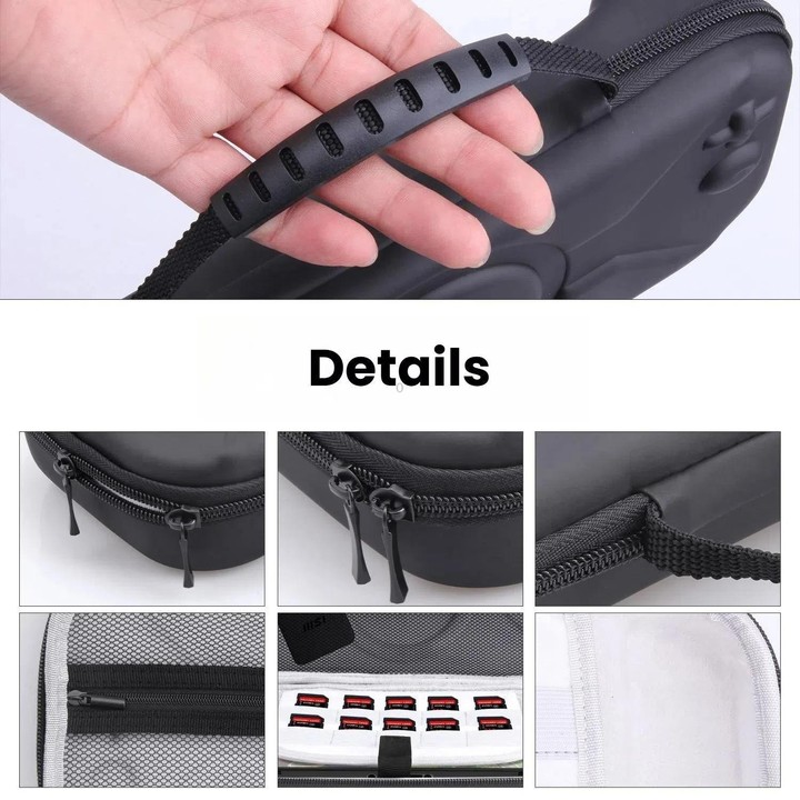 For Nintendo Switch 2 Storage Bag Portable O-Pattern Handbag(Fabric Gray)