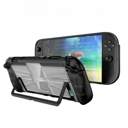 For Nintendo Switch 2 Game Console TPU + PC One-piece Case Shockproof Shell(White)