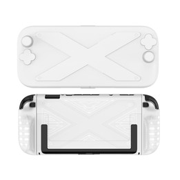 For Nintendo Switch 2 PC + TPU Split Cover With Panel Set Protective Shell(White)