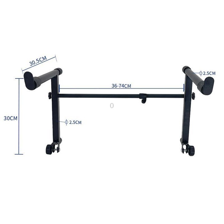 Electronic Piano Raised Stand Piano Keyboard Universal Double Layer Raised Stand Musical Instrument Accessories(Black)