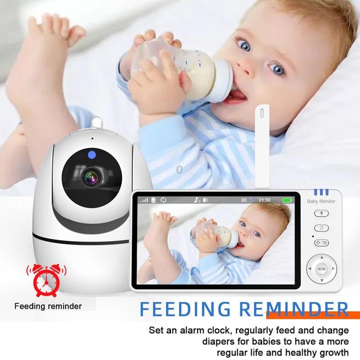 5 inch 1080P HD Baby Watcher Baby Monitor Camera US Plug
