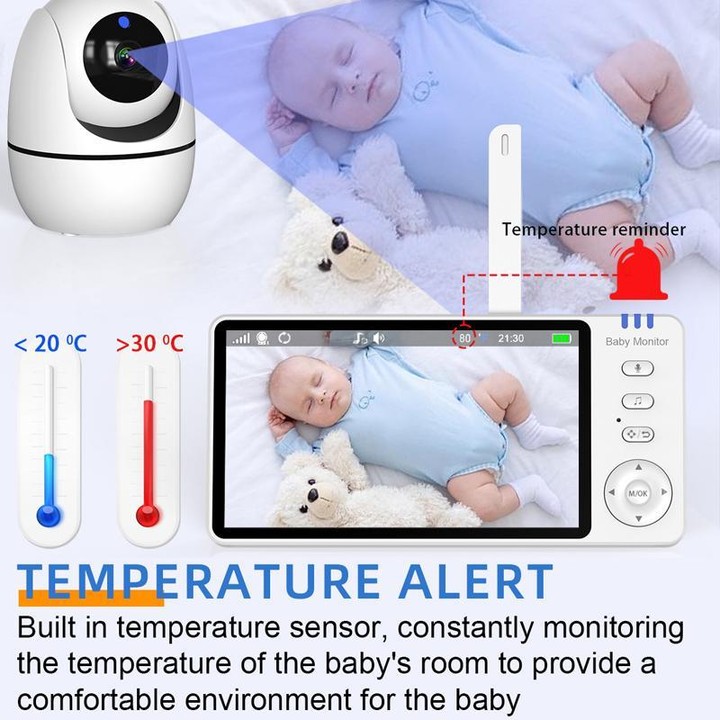 5 inch 1080P HD Baby Watcher Baby Monitor Camera UK Plug