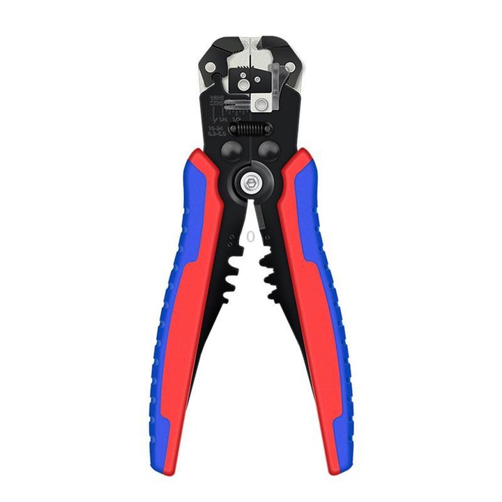 D2 Automatic Multifunctional Crimping And Stripping Pliers Portable Electrician Wire Tools(Red Blue Handle)