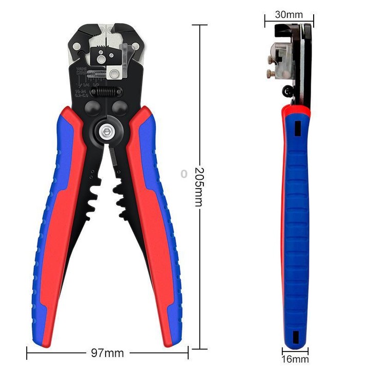 D2 Automatic Multifunctional Crimping And Stripping Pliers Portable Electrician Wire Tools(Orange Gray Handle)