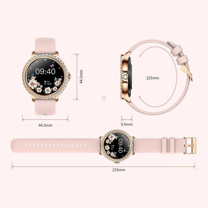 Bluetooth Calling AI Voice Assistant Life Waterproof Sports Smartwatch, Color: Silver Gray Silicone Strap