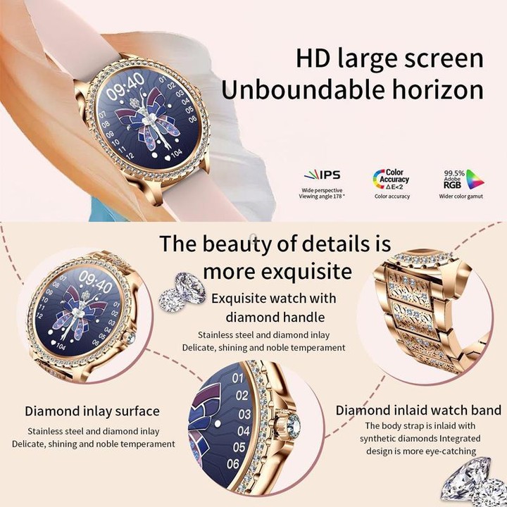 Bluetooth Calling AI Voice Assistant Life Waterproof Sports Smartwatch, Color: Black Mesh Strap+Silicone Strap