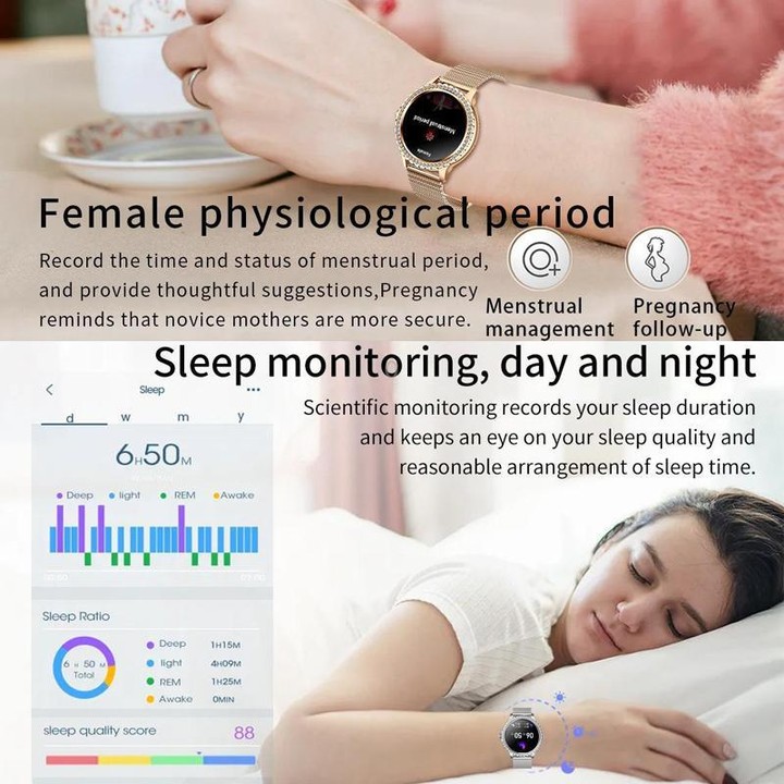 Bluetooth Calling AI Voice Assistant Life Waterproof Sports Smartwatch, Color: Black Mesh Strap+Silicone Strap