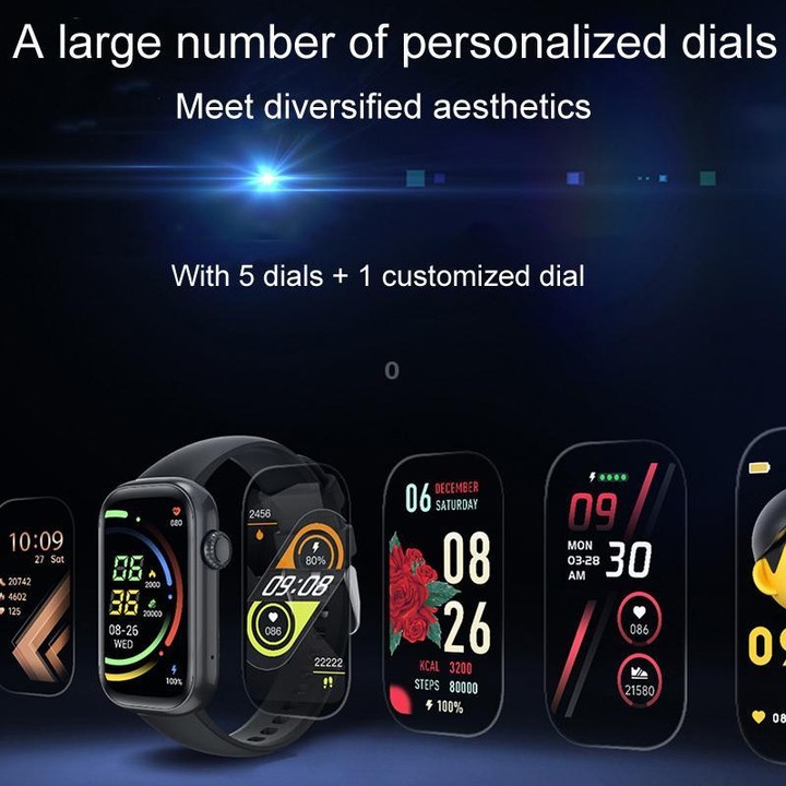 QS50 1.47inch TFT Screen Smart Wristband Support Bluetooth Calling / Oxygen Detection / Sleep Detection / Heart Rate Detection(B