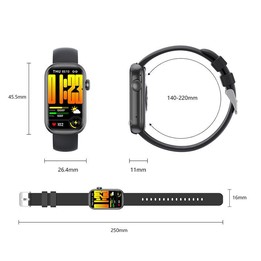 QS50 1.47inch TFT Screen Smart Wristband Support Bluetooth Calling / Oxygen Detection / Sleep Detection / Heart Rate Detection(G