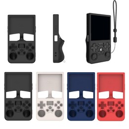For R36 MAX Handheld Game Consoles Dustproof Silicone Protective Cover(Black)