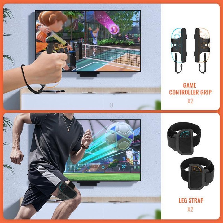 JYS NS2281 For Nintendo Switch 2 Sports 9 In 1 Gaming Sports Kit Left And Right Grip Accessories