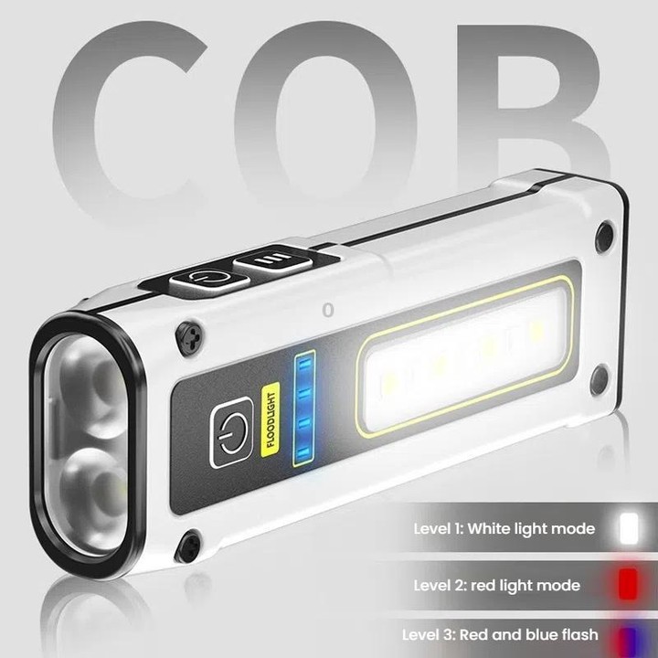 E-SMARTER STD01 COB Work Light With Power Display Outdoor Emergency Repair Light With Magnet LED Mini Flashlight(White)