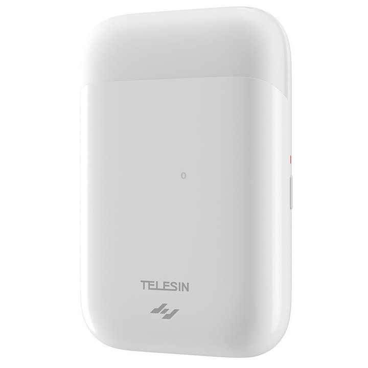 TELESIN Portable Instant Photo Printer With Magnetic Bag & Self-Adhesive Photo Paper For Travel & Memories(White)