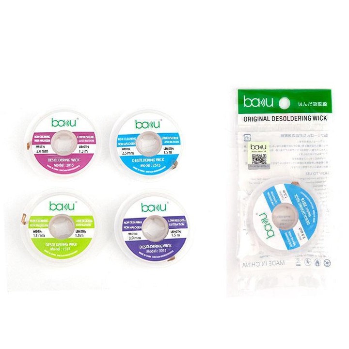 BAKU BK-3015 Solder Wick Remover Desoldering Braid for Electronics Repair