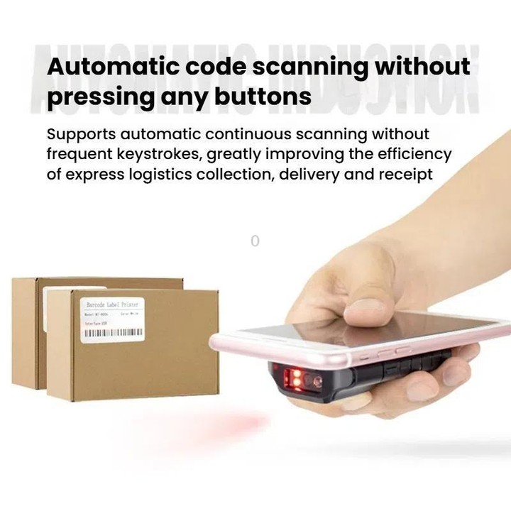 NETUM E800 2D QR Barcode Cell Phone Back Clip Portable Wireless Bluetooth Scanner