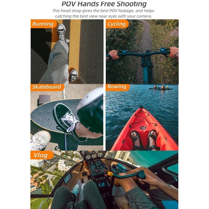 Sunnylife XD742 360 Degree Universal Sports Camera Chest Strap Mount(Gray)
