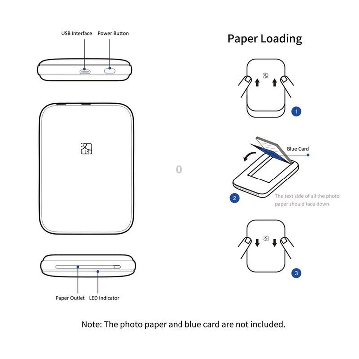 HPRT MT53 Small Color Photo Developer Portable Home Bluetooth Printer
