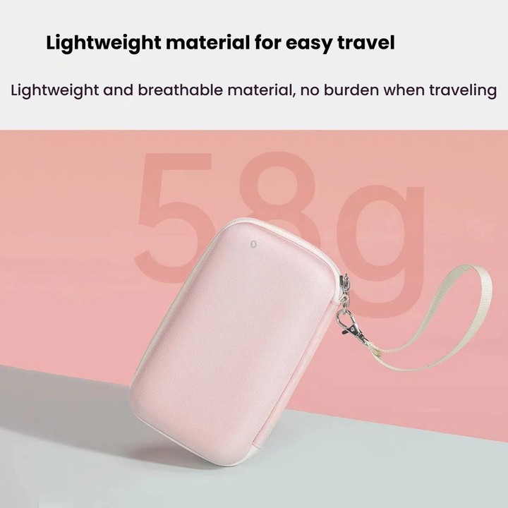 Cwatcun D204 Small Convenient Microslice Storage Bag Compact Digital Camera Waterproof Hard Case(Pink)