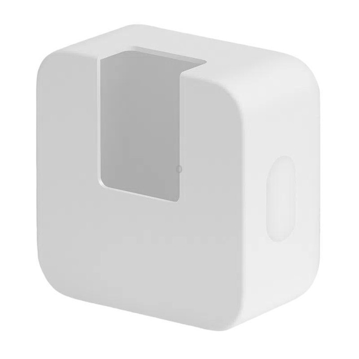 For MacBook Air 15.3 inch A3241 2025 M4 JRC S8130 A2579 Dual C Port 35W Adapter Silicone Protective Case(White)