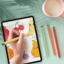 For Apple Pencil 2 AhaStyle PT106-2 Silicone Protective Pen Case(Red)