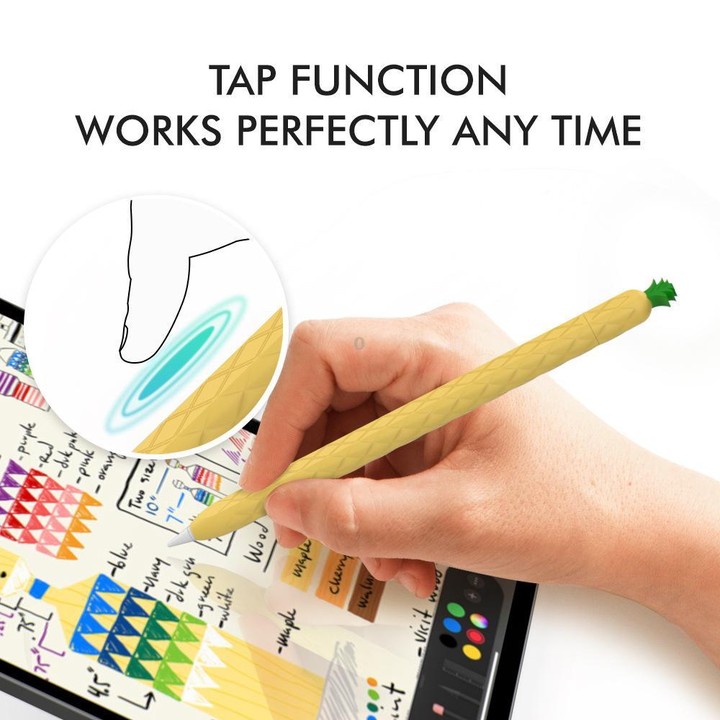 For Apple Pencil 2 AhaStyle PT106-2 Silicone Protective Pen Case(Orange)