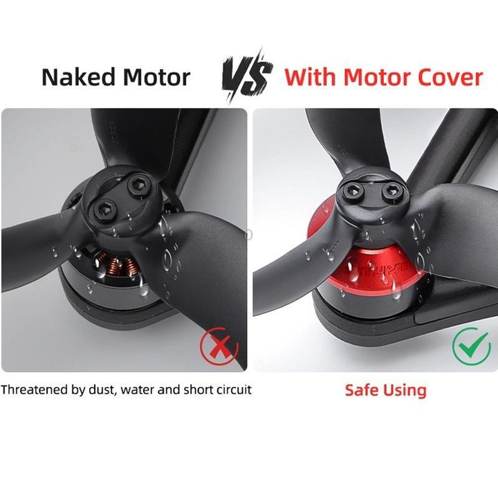 For DJI Avata 2 Sunnylife AT2-MD787 Motor Anti-dust Cover Aluminum Alloy Motor Protection Cover(Red)