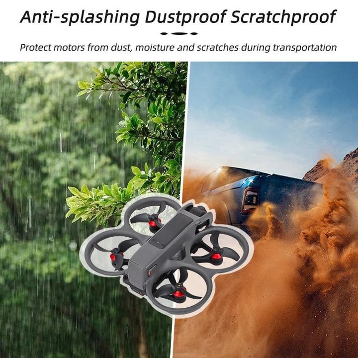 For DJI Avata 2 Sunnylife AT2-MD787 Motor Anti-dust Cover Aluminum Alloy Motor Protection Cover(Red)