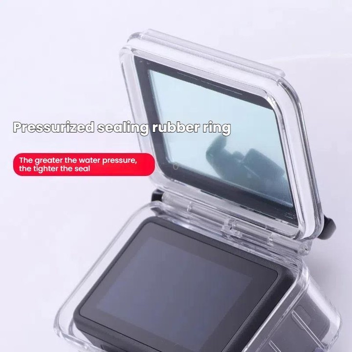 For DJI Osmo Action 3/4/5 Waterproof Case 5m Underwater Touchscreen Dive Housin(Transparent)