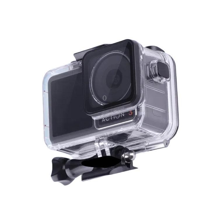 For DJI Osmo Action 3/4/5 Waterproof Case 5m Underwater Touchscreen Dive Housin(Transparent)
