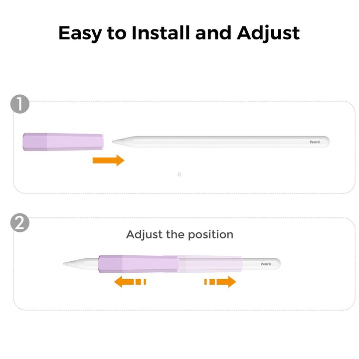 For Apple Pencil 3 / 2 / 1 AhaStyle PT185 3pcs /Set Silicone Pen Grip(Purple Pink)