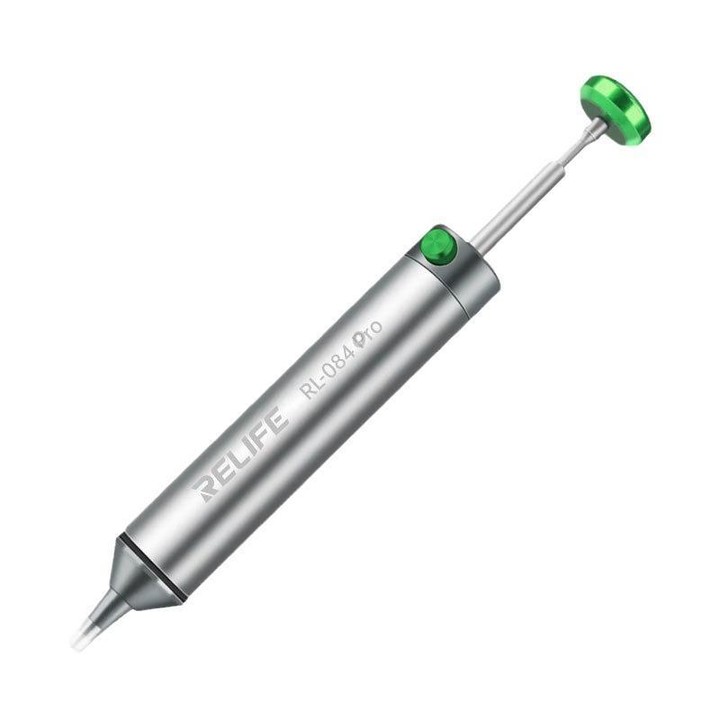 RELIFE RL-084 Pro Powerful Aluminium Alloy Solder Sucker Manual Solder Residue Sucker