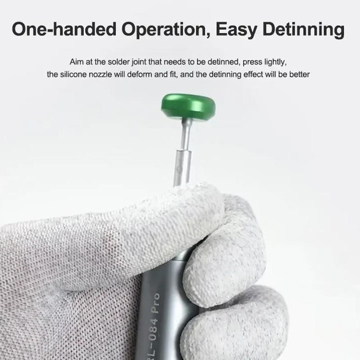 RELIFE RL-084 Pro Powerful Aluminium Alloy Solder Sucker Manual Solder Residue Sucker