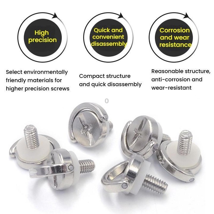 TF3224 2pcs M4 Quick Release Screw Camera Drone Shoulder Strap Lanyard Screw