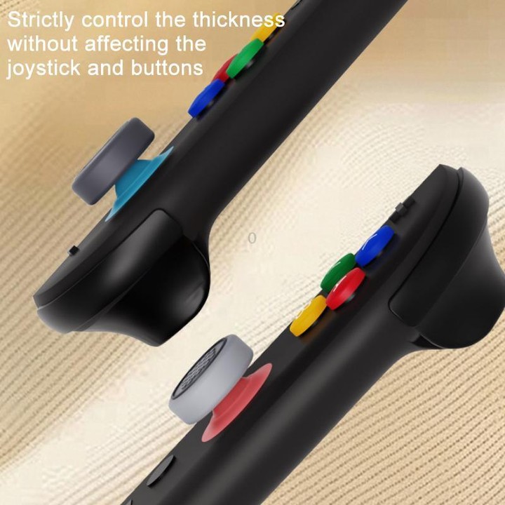 For Nintendo Switch 2 Joy-Con Controllers Silicone Button Skins & Joystick Caps Set(Classic Colorful)