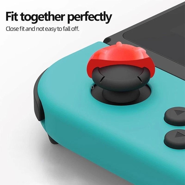 For Nintendo Switch 2 Silicone Joystick Cap 6 In 1 Key Protection Cap(Black+White)