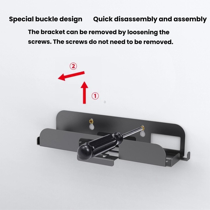 For Nintendo Switch 2 PGTECH GP-369 Game Consol Wall Mount Storage Rack With Handle Storage Hook